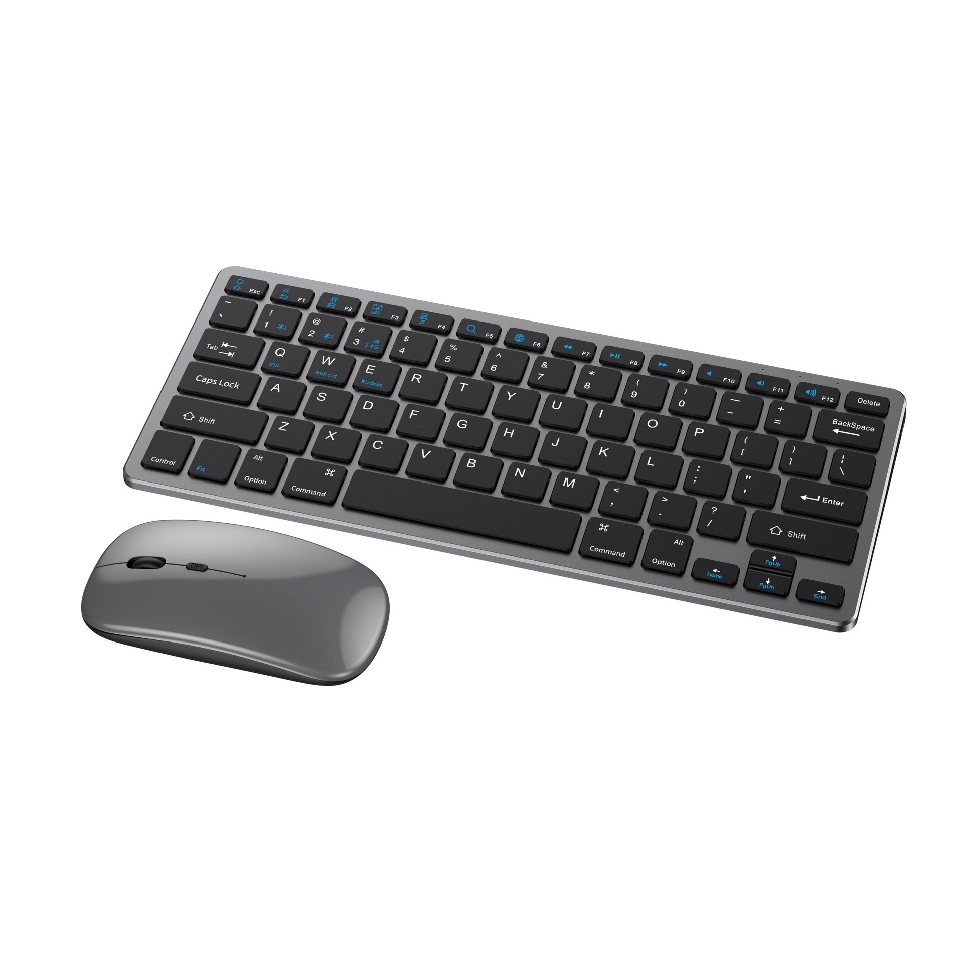 Laptop Accessories Combo Set - Set Mouse Keyboard Nirkabel 2.4G Bluetooth
