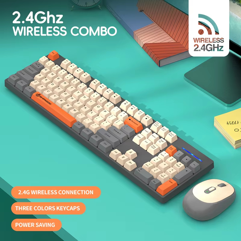 Laptop Accessories Combo Set - Shipadoo 2.4G Keyboard dan Mouse Gaming