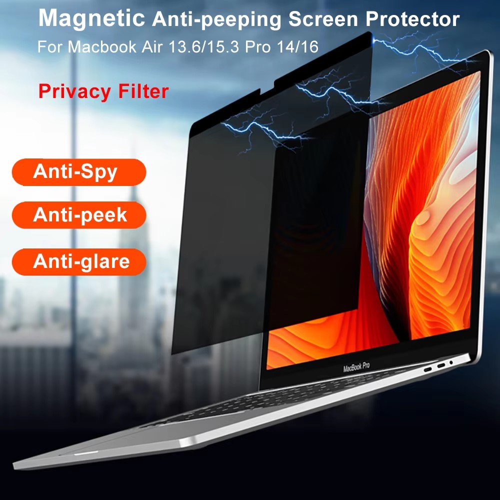 Privacy Screen Filter - Pelindung Layar Privasi Magnetik untuk Macbook
