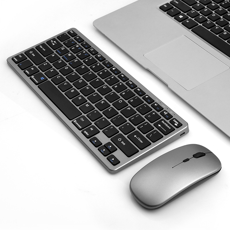 Laptop Accessories Combo Set - Set Mouse Keyboard Nirkabel 2.4G Bluetooth