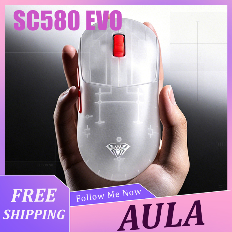Laptop External Accessories - AULA SC580 EVO Mouse Ringan Nirkabel