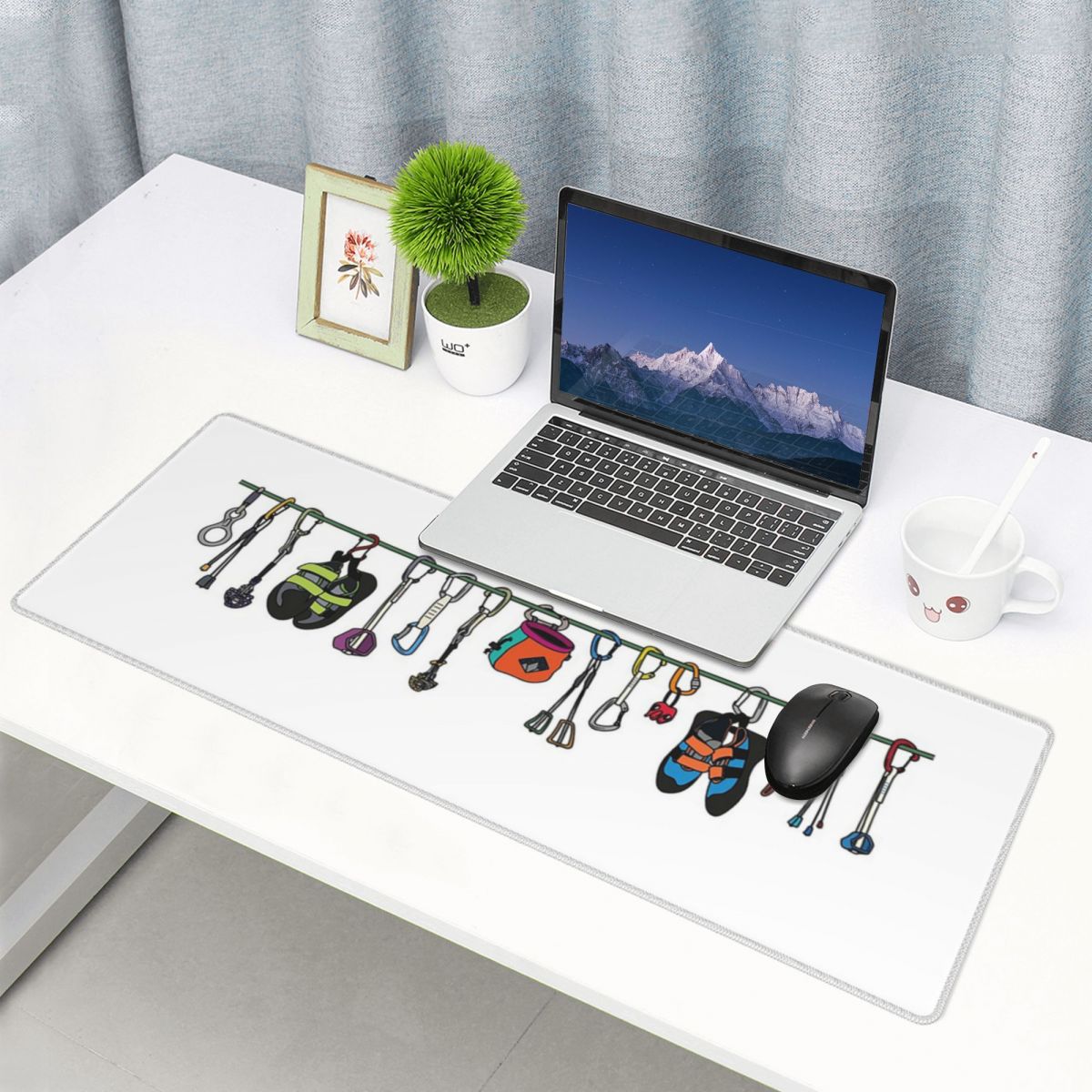 Laptop Accessories Online - Alas Mouse Besar Motif Perlengkapan Mendaki