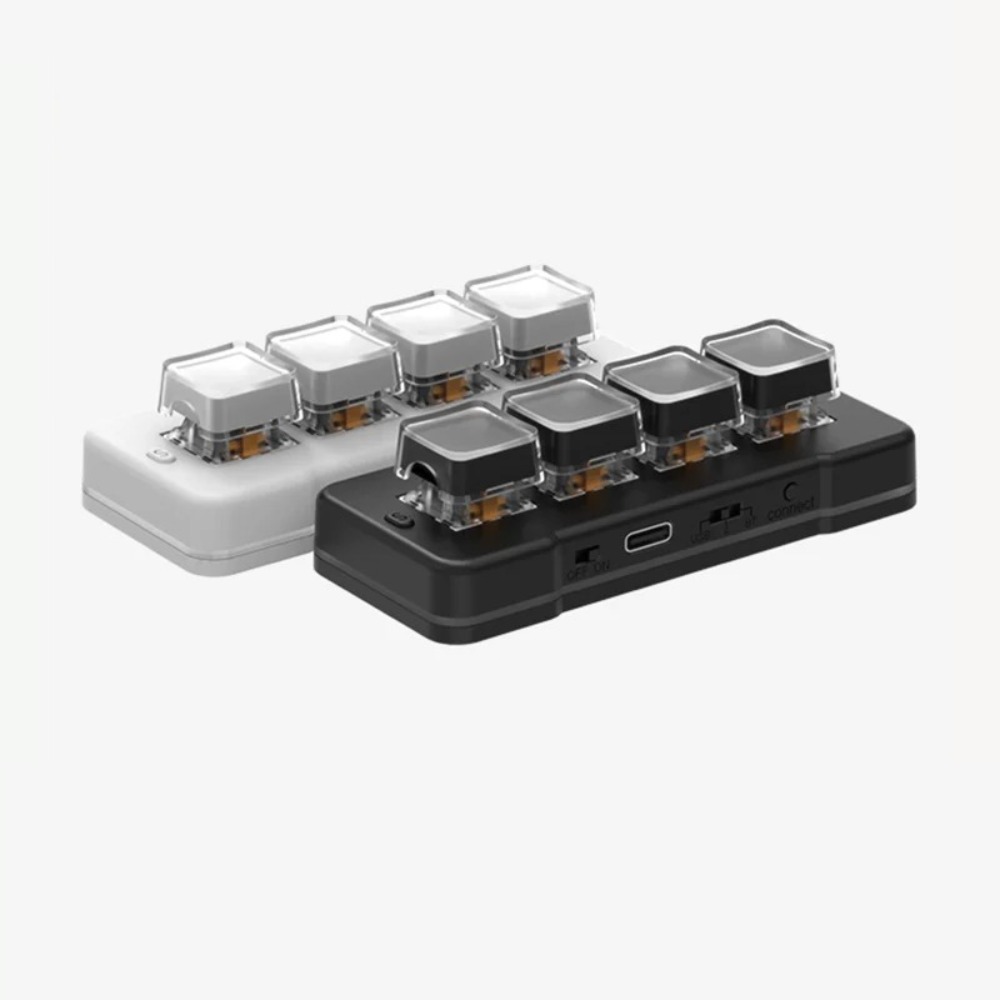 Laptop Accessories Productivity - MK424Pro 4-Key Wireless Mini Keyboard Disesuaikan