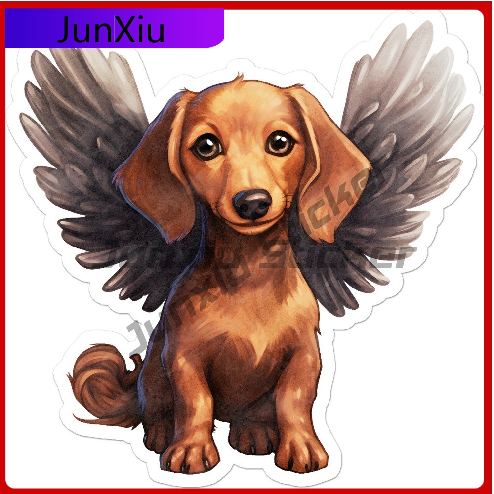 Laptop Accessories To Have - Dachshund Angel Vinyl Baru Wajib Dimiliki