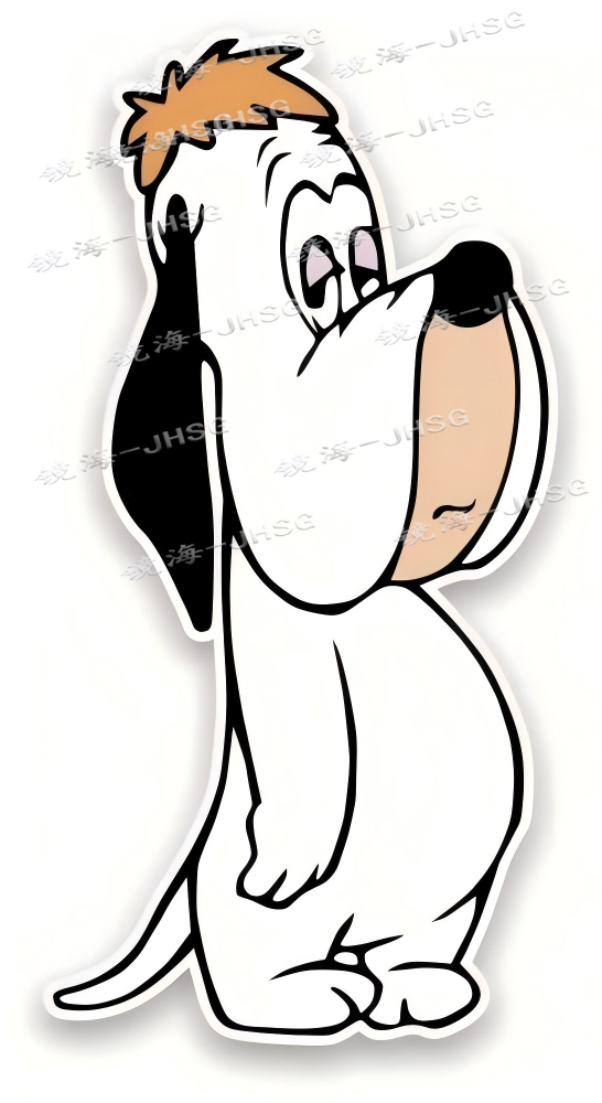 Stiker Kartun Anjing Droopy, M - Laptop External Accessories ulasan dan harga