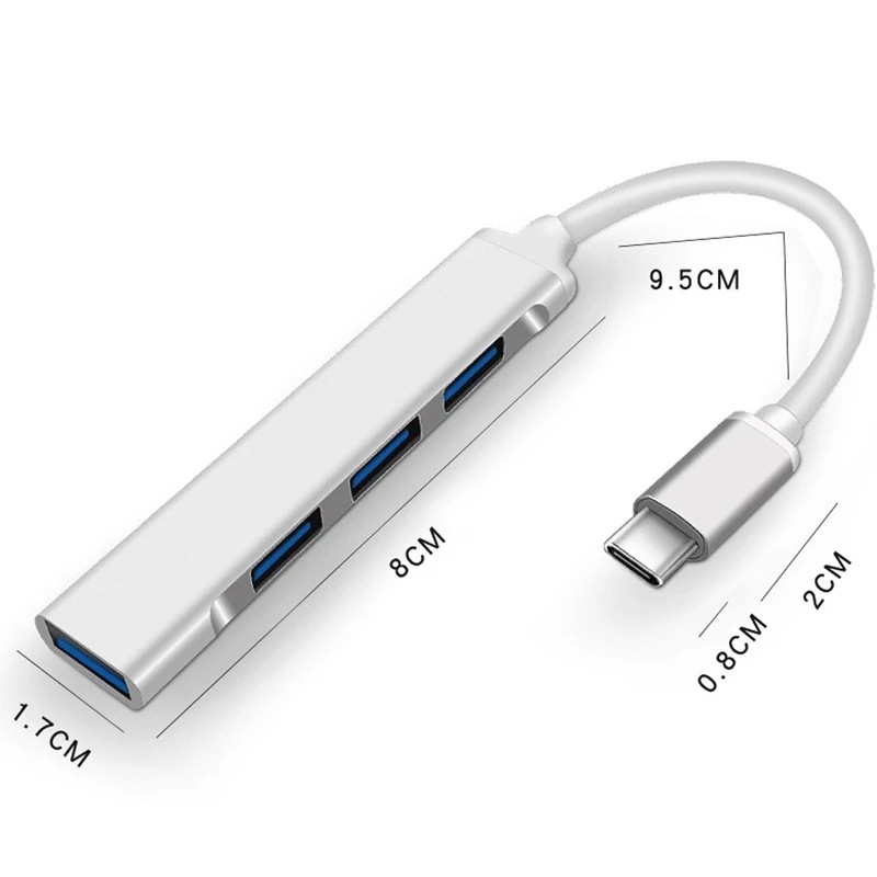 4-In-1 Type-C Extender Hub 4 P - Laptop Accessories Productivity ulasan dan harga