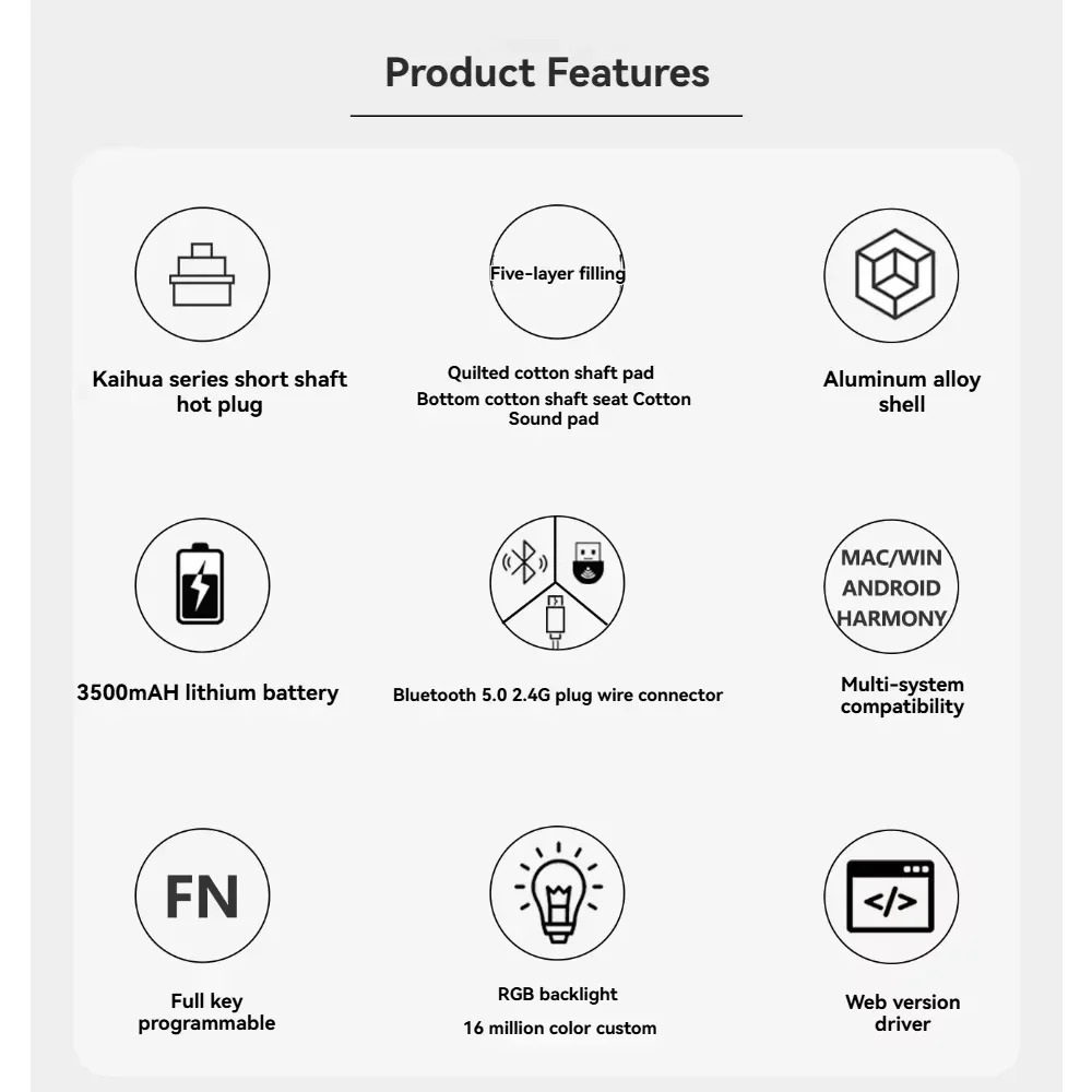 Keydous AJ68 Keyboard Mekanik  - Laptop Accessories Productivity ulasan dan harga