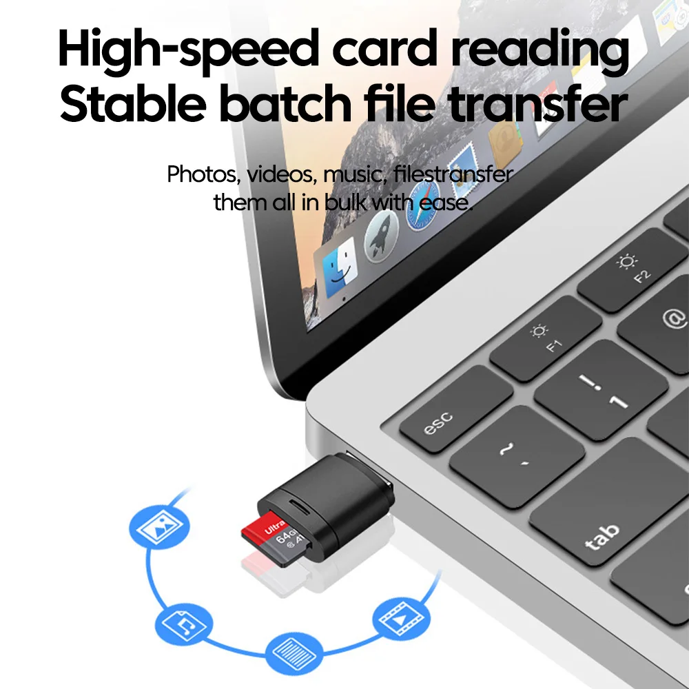 Pembaca Kartu USB 2.0 Ke Mini  - Laptop External Accessories ulasan dan harga