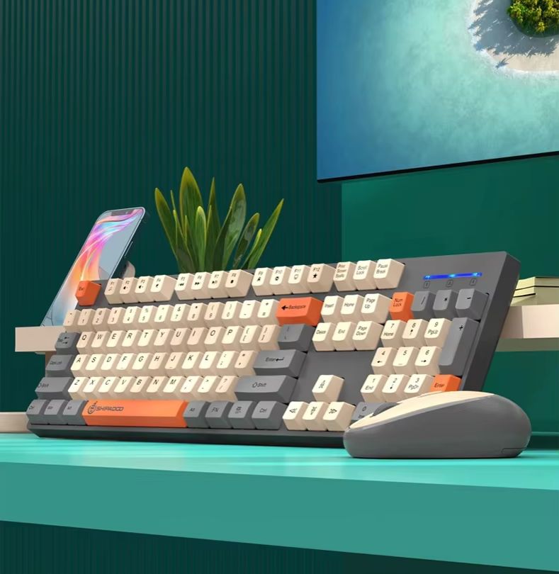Set Keyboard dan Mouse Nirkabe - Laptop Accessories Combo Set ulasan dan harga