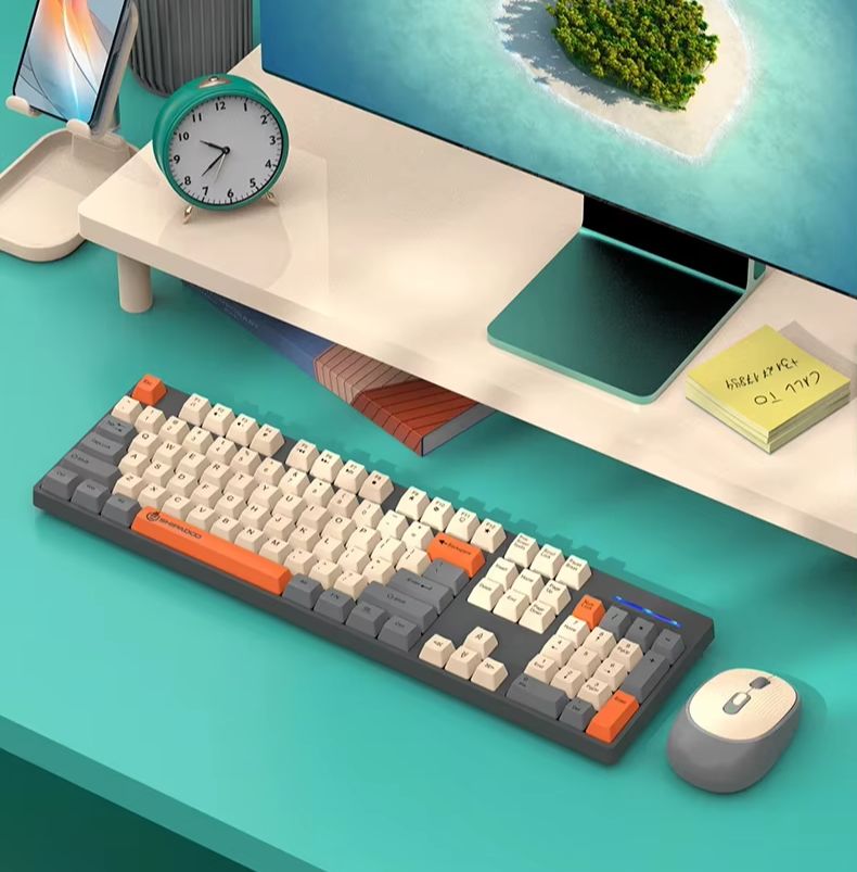 Set Keyboard dan Mouse Nirkabe - Laptop Accessories Combo Set ulasan dan harga