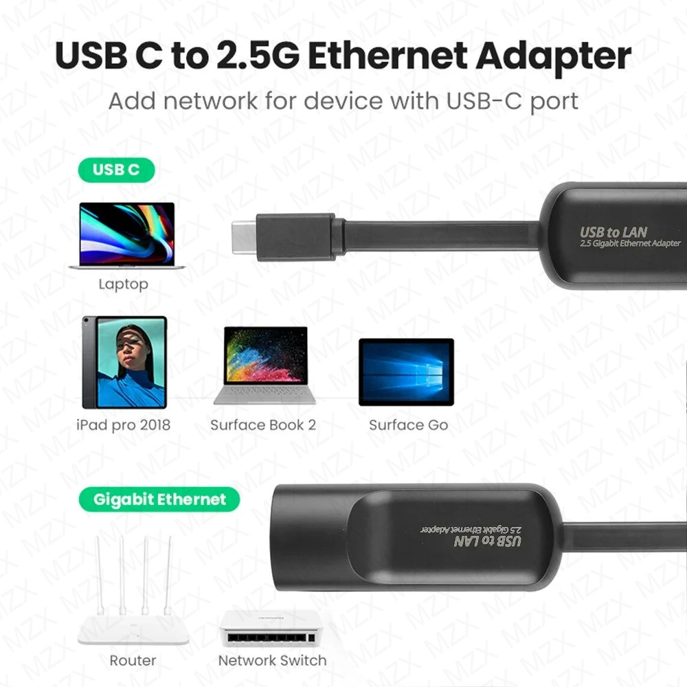 2.5G 2500Mbps Kartu Jaringan G - Laptop External Accessories ulasan dan harga