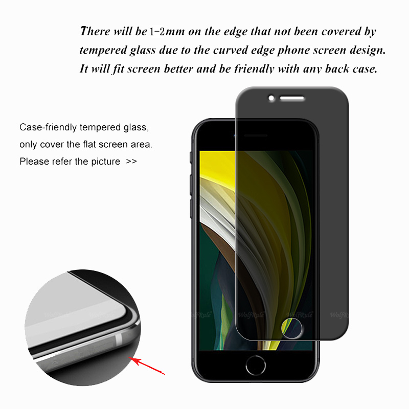 1-4 buah untuk iPhone SE 2022  - Privacy Screen Filter ulasan dan harga