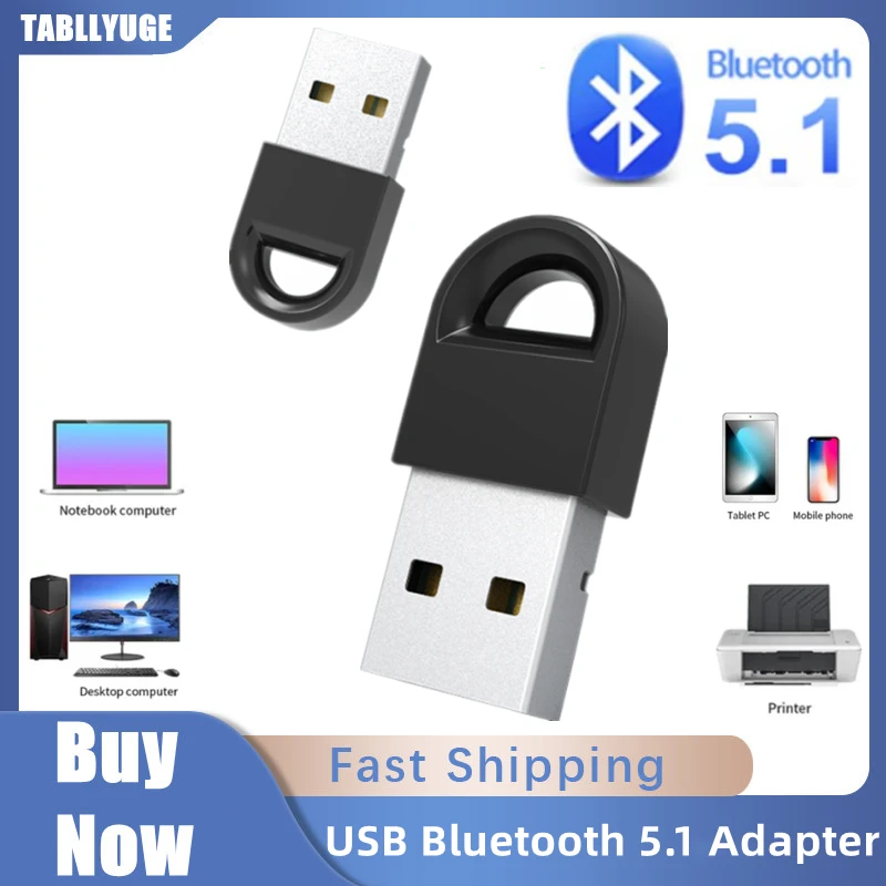 Adaptor USB Bluetooth 5.1 Adap - Laptop External Accessories ulasan dan harga